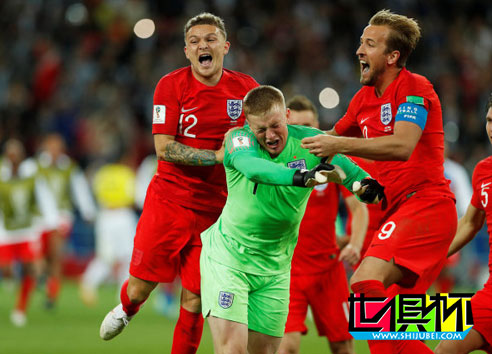 2018世界杯，英格兰5-4哥伦比亚进8强将战瑞典 皮克福德神扑